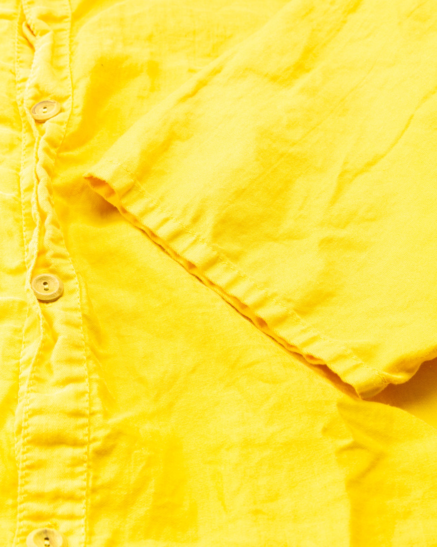 Tender Type 443 Short Sleeve Compass Pocket Shirt Turmeric Dyed