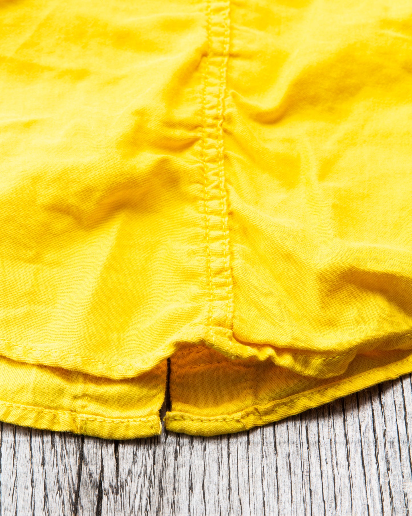 Tender Type 443 Short Sleeve Compass Pocket Shirt Turmeric Dyed