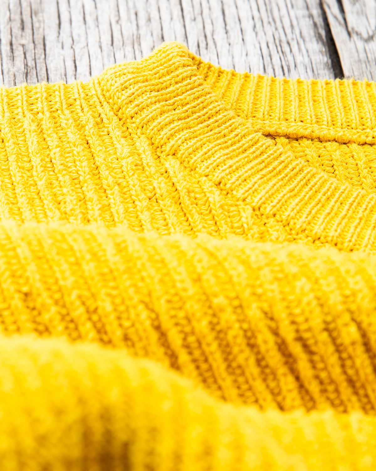 Tender Type 741 Rib Shoulder Pullover Turmeric Dyed
