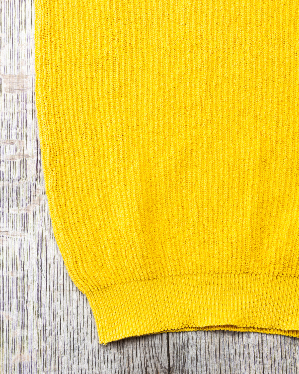 Tender Type 741 Rib Shoulder Pullover Turmeric Dyed
