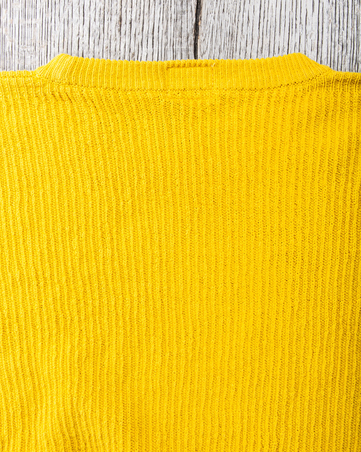 Tender Type 741 Rib Shoulder Pullover Turmeric Dyed