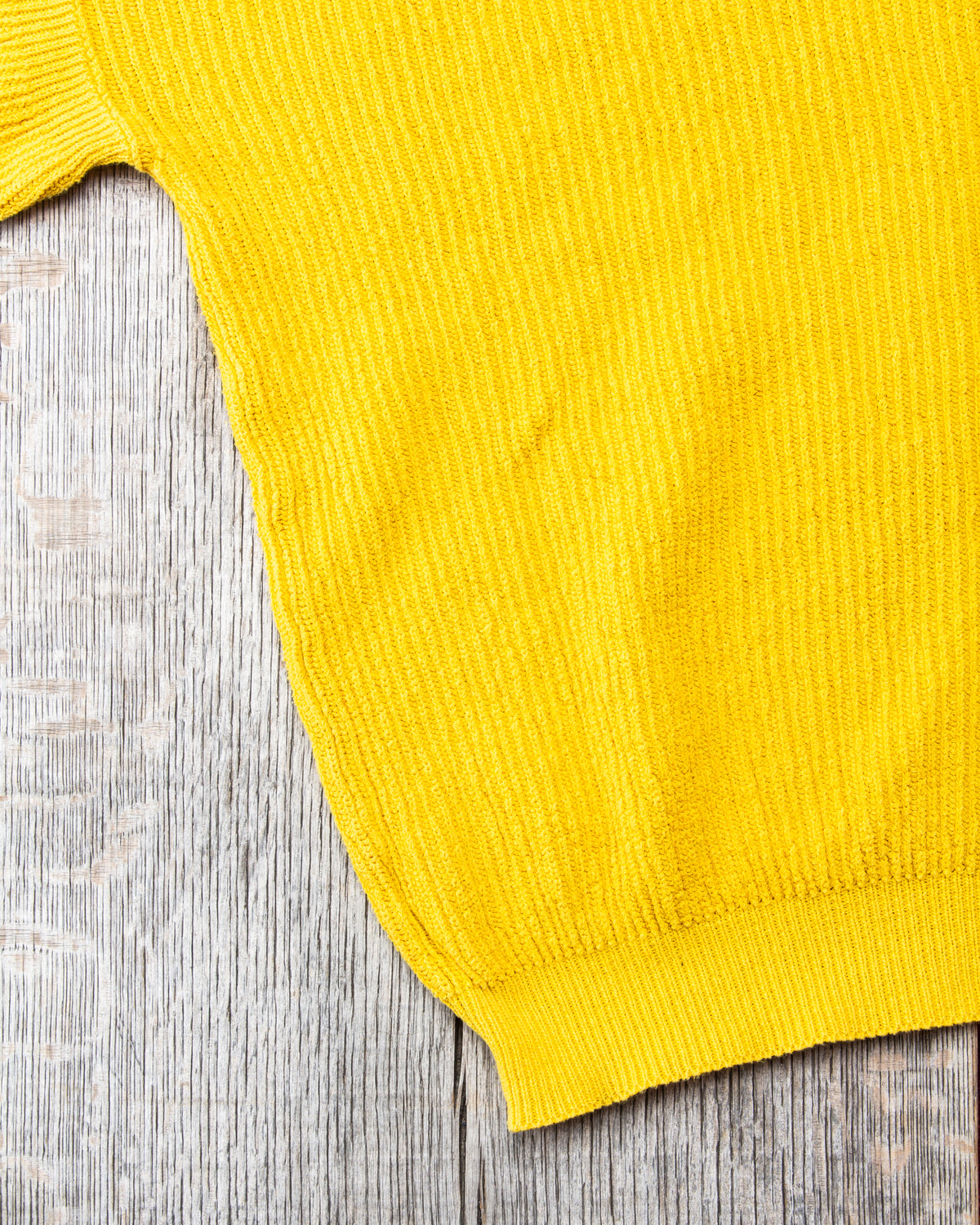 Tender Type 741 Rib Shoulder Pullover Turmeric Dyed