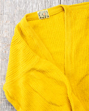 Tender Type 740 Bucket Pocket Rib Shoulder Cardigan Turmeric Dyed
