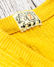 Tender Type 740 Bucket Pocket Rib Shoulder Cardigan Turmeric Dyed