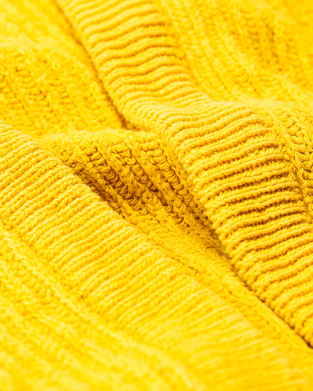 Tender Type 740 Bucket Pocket Rib Shoulder Cardigan Turmeric Dyed