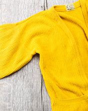 Tender Type 740 Bucket Pocket Rib Shoulder Cardigan Turmeric Dyed