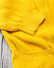 Tender Type 740 Bucket Pocket Rib Shoulder Cardigan Turmeric Dyed