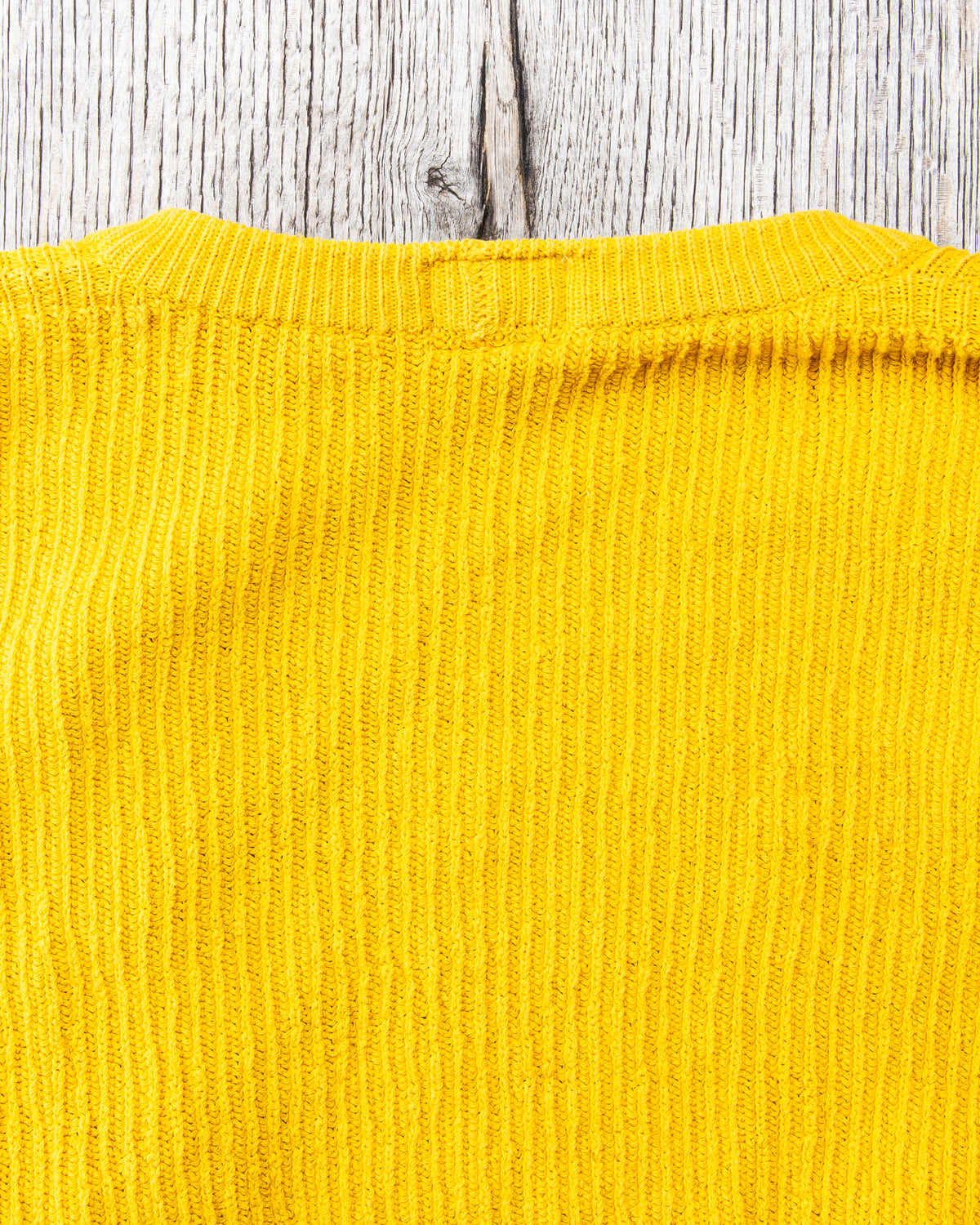 Tender Type 740 Bucket Pocket Rib Shoulder Cardigan Turmeric Dyed