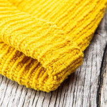 Tender Type 827 Drawn Knitted Hat Turmeric Dyed