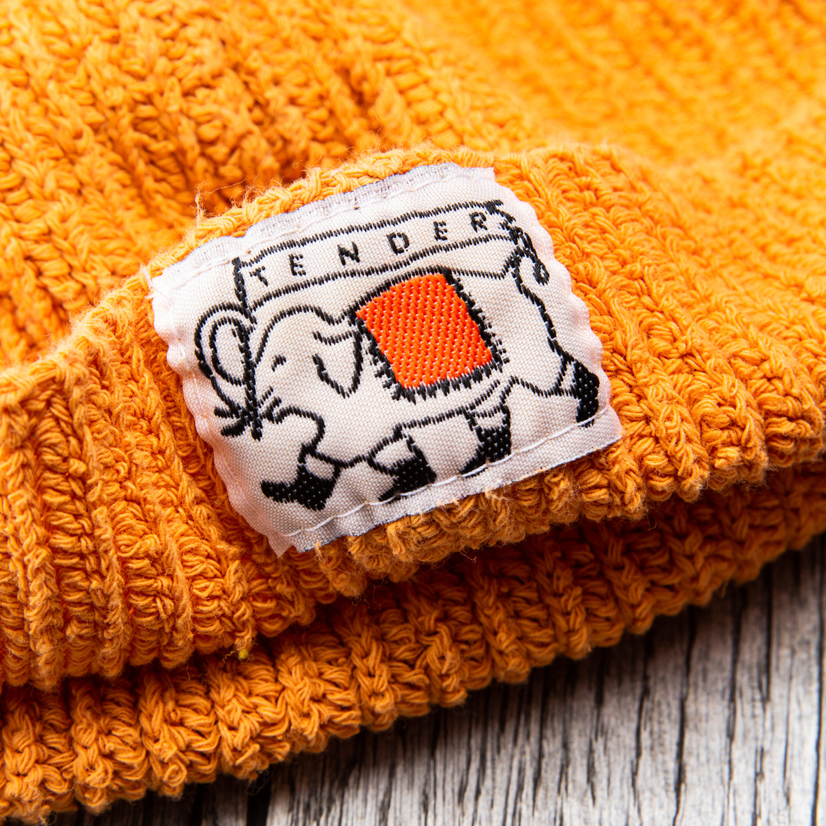 Tender Type 827 Drawn Knitted Hat Annatto Dyed