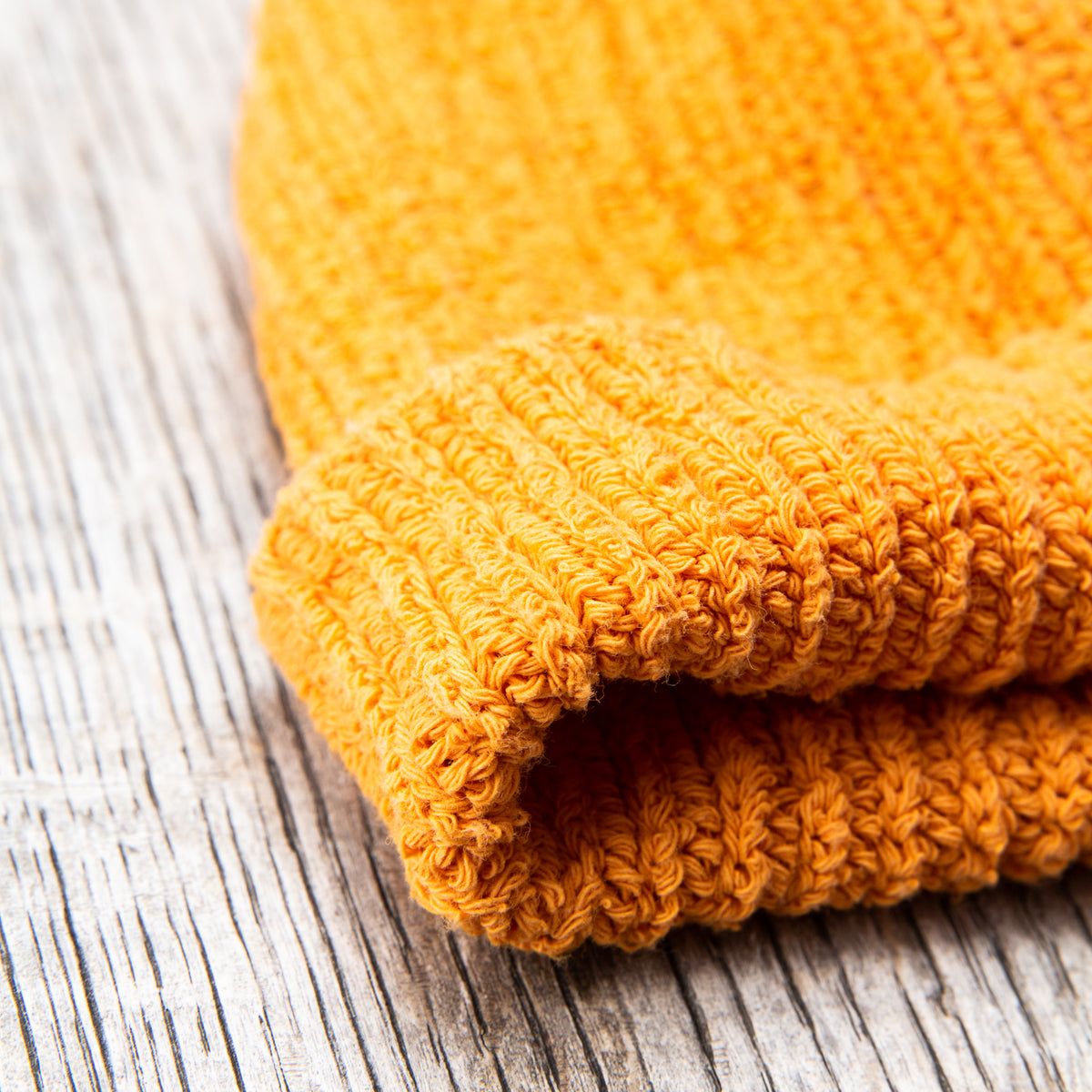 Tender Type 827 Drawn Knitted Hat Annatto Dyed