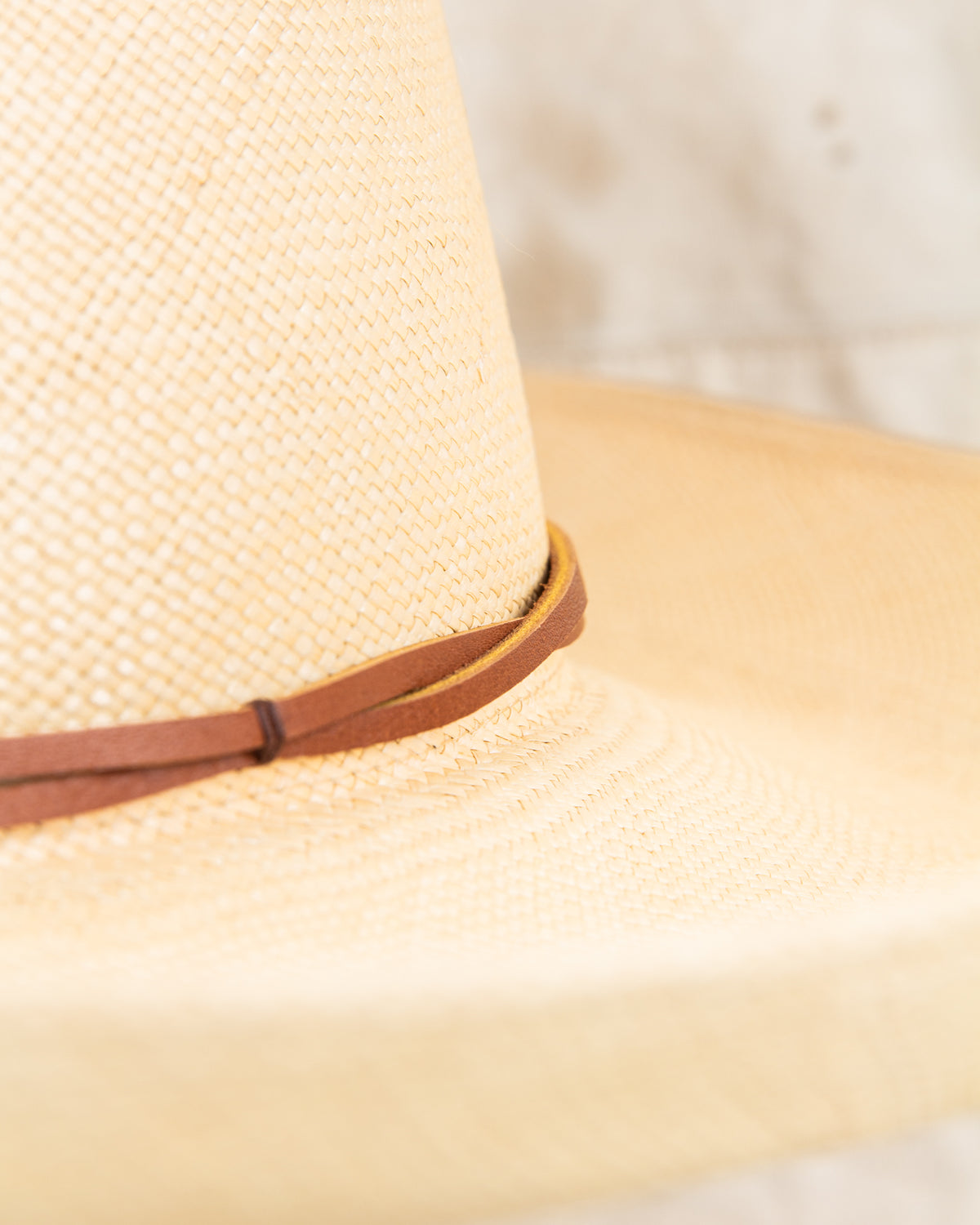 Chamula Brisa Forma Fedora Straw Hat Ala Grande