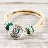 Chamula Turquoise Concho Bracelet #21