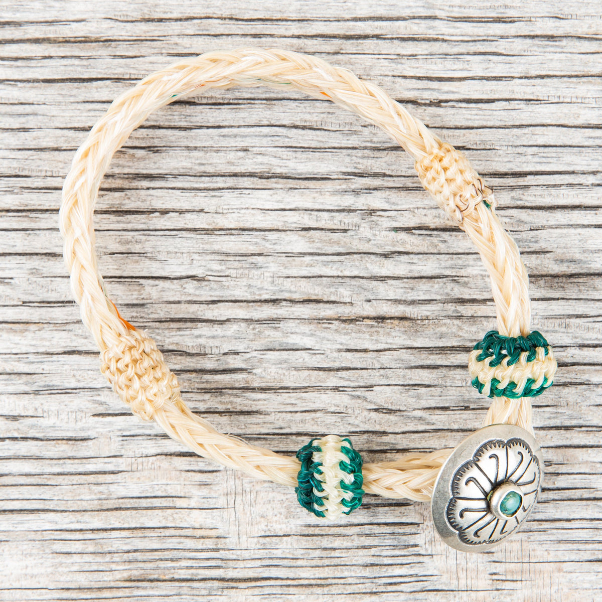Chamula Turquoise Concho Bracelet #21