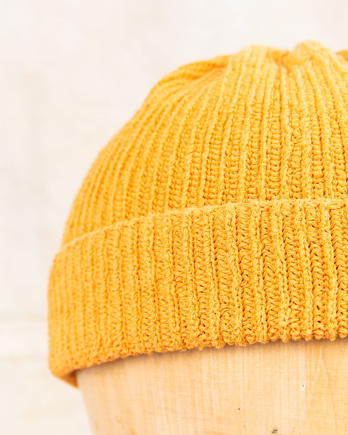 Tender Type 827 Drawn Knitted Hat Annatto Dyed