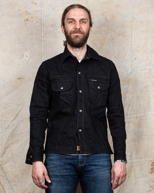 Second Hand Indigofera Fargo Shirt Gunpowder Black Size S