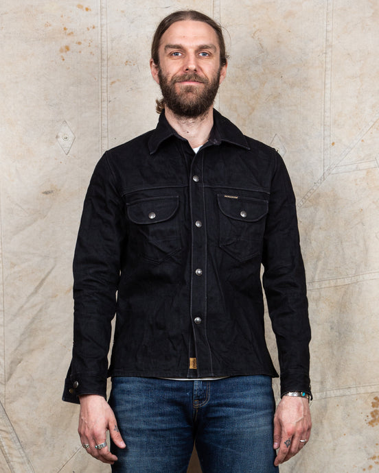Second Hand Indigofera Fargo Shirt Gunpowder Black Size S