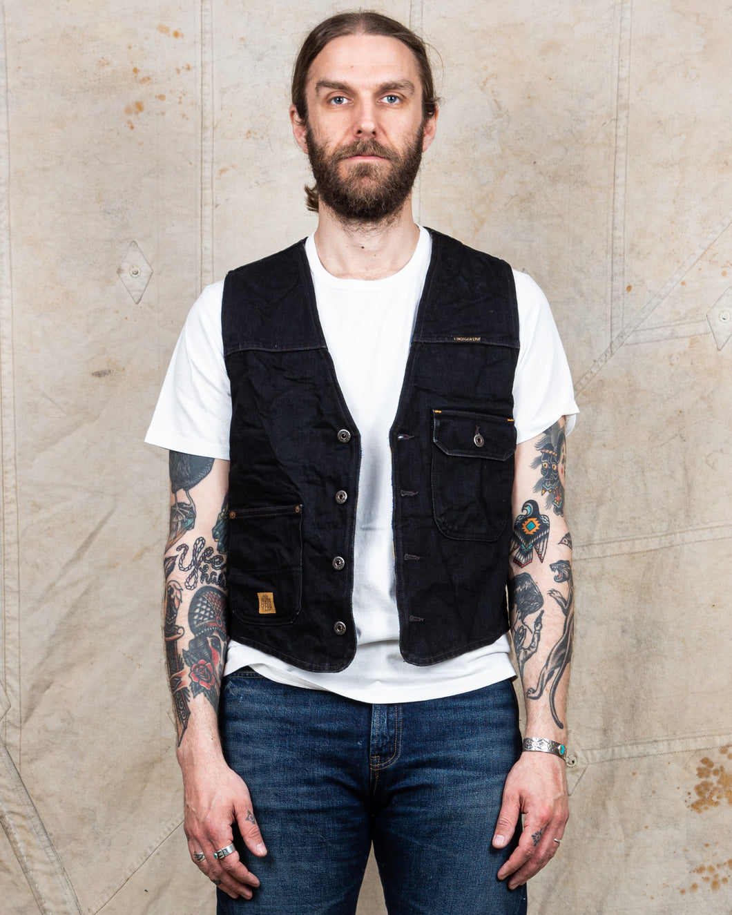 Second Hand Indigofera Floyd Vest Gunpowder Black Size S