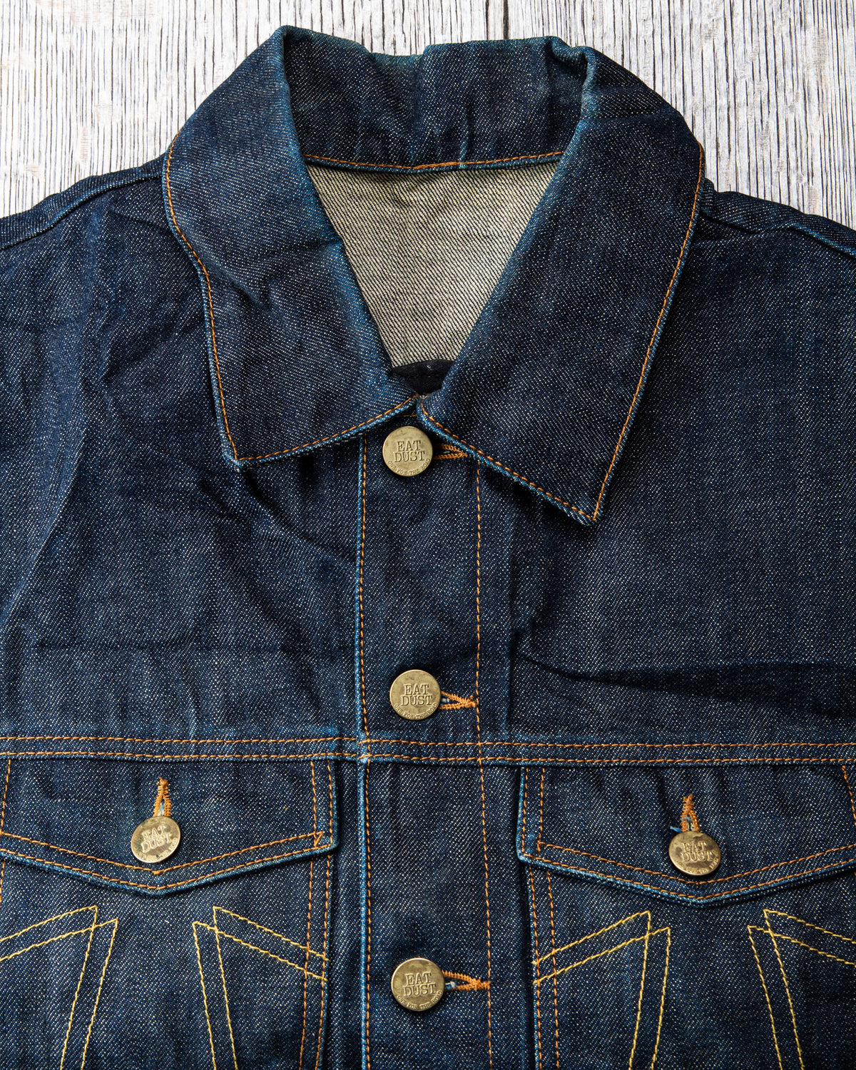 Second Hand Eat Dust 673 Denim Vest Size M