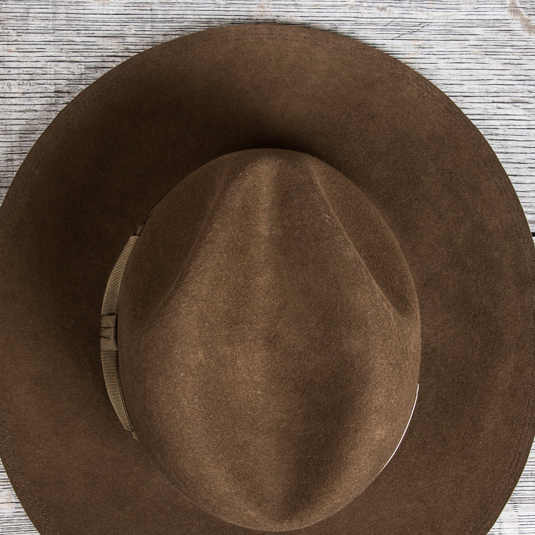 H. W. Dog & Co. Front-H Olive Wool Hat – Second Sunrise