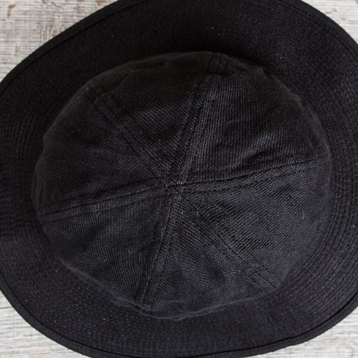 H. W. Dog & Co. Linen Fatigue Hat "Daisy Mae" Black