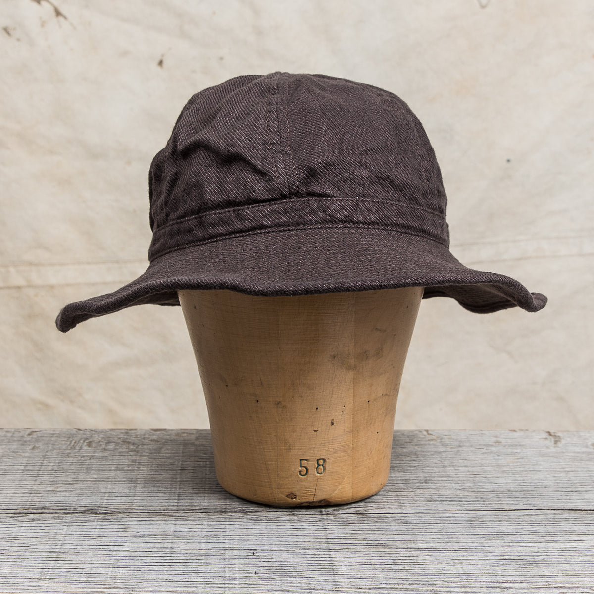 H. W. Dog & Co. Linen Fatigue Hat "Daisy Mae" Brown