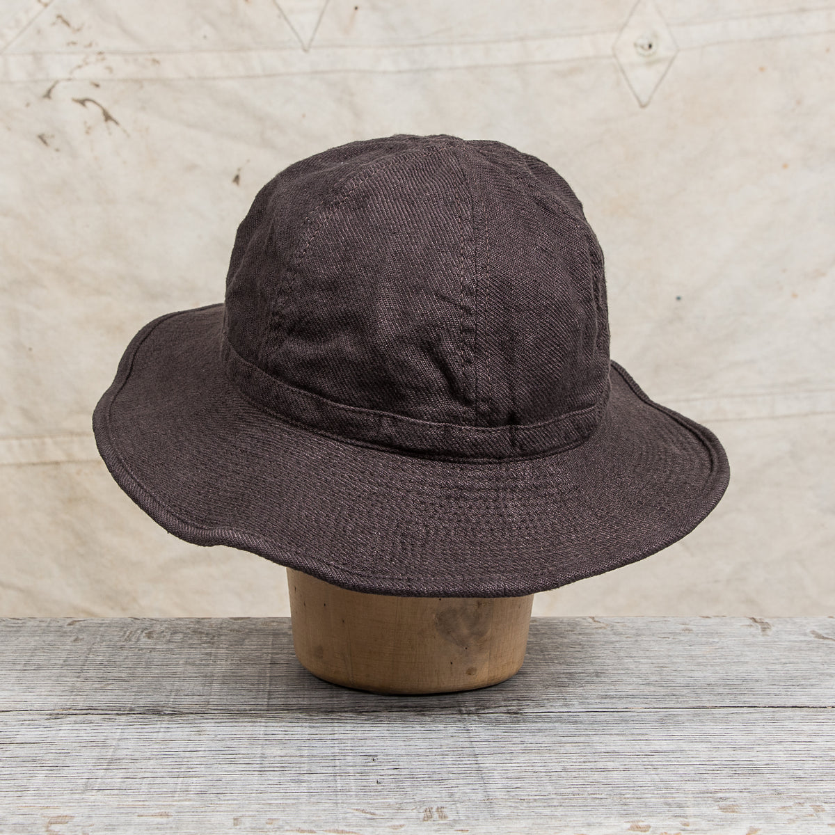 H. W. Dog & Co. Linen Fatigue Hat "Daisy Mae" Brown