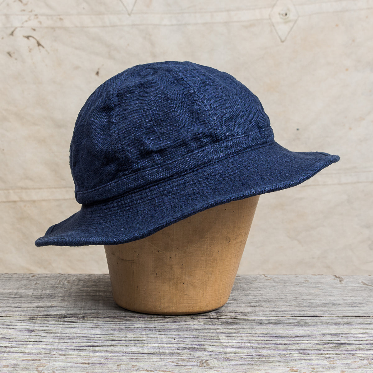 H. W. Dog & Co. Linen Fatigue Hat "Daisy Mae" Navy