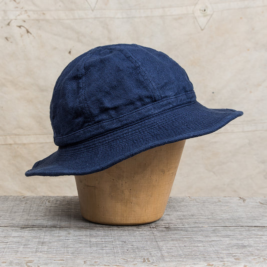 H. W. Dog & Co. Linen Fatigue Hat "Daisy Mae" Navy