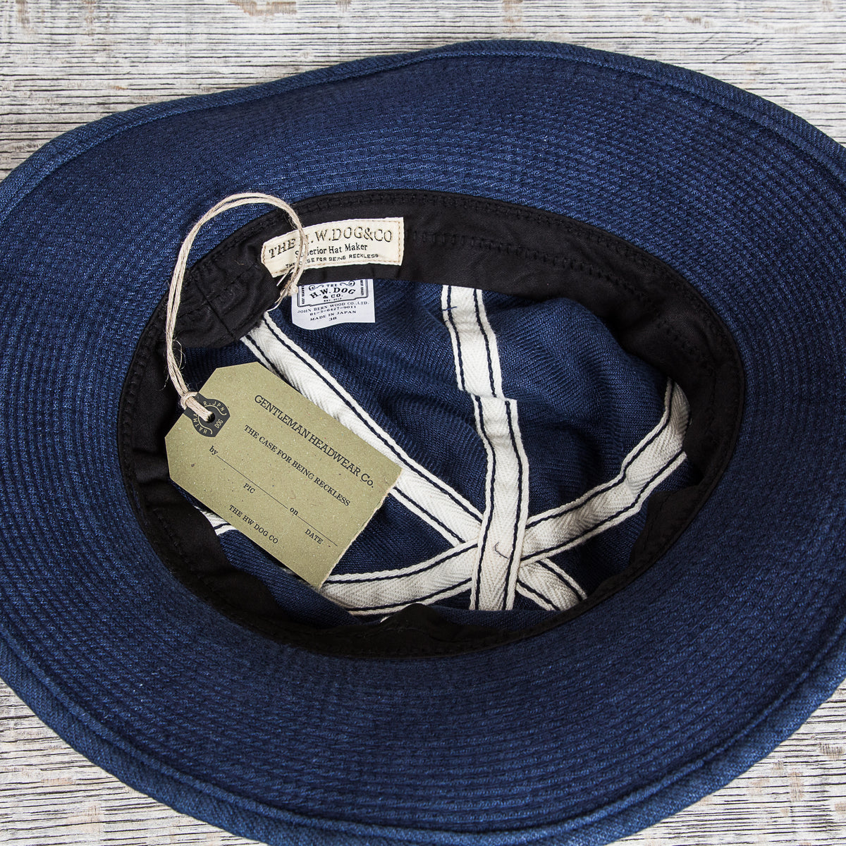 H. W. Dog & Co. Linen Fatigue Hat "Daisy Mae" Navy