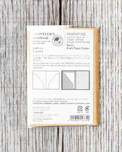 Traveler's Company #010 Passport Size Notebook Kraft Paper Folder