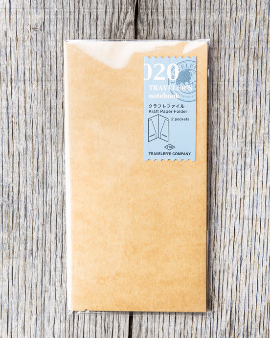 Traveler's Company #020 Regular Notebook Kraft Paper Folder