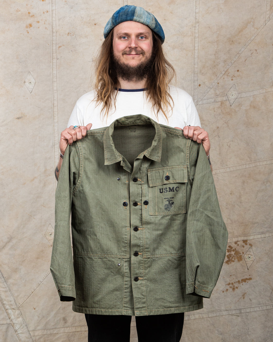 Second Hand Buzz Rickson's USMC P-44 HBT Jacket Size 36