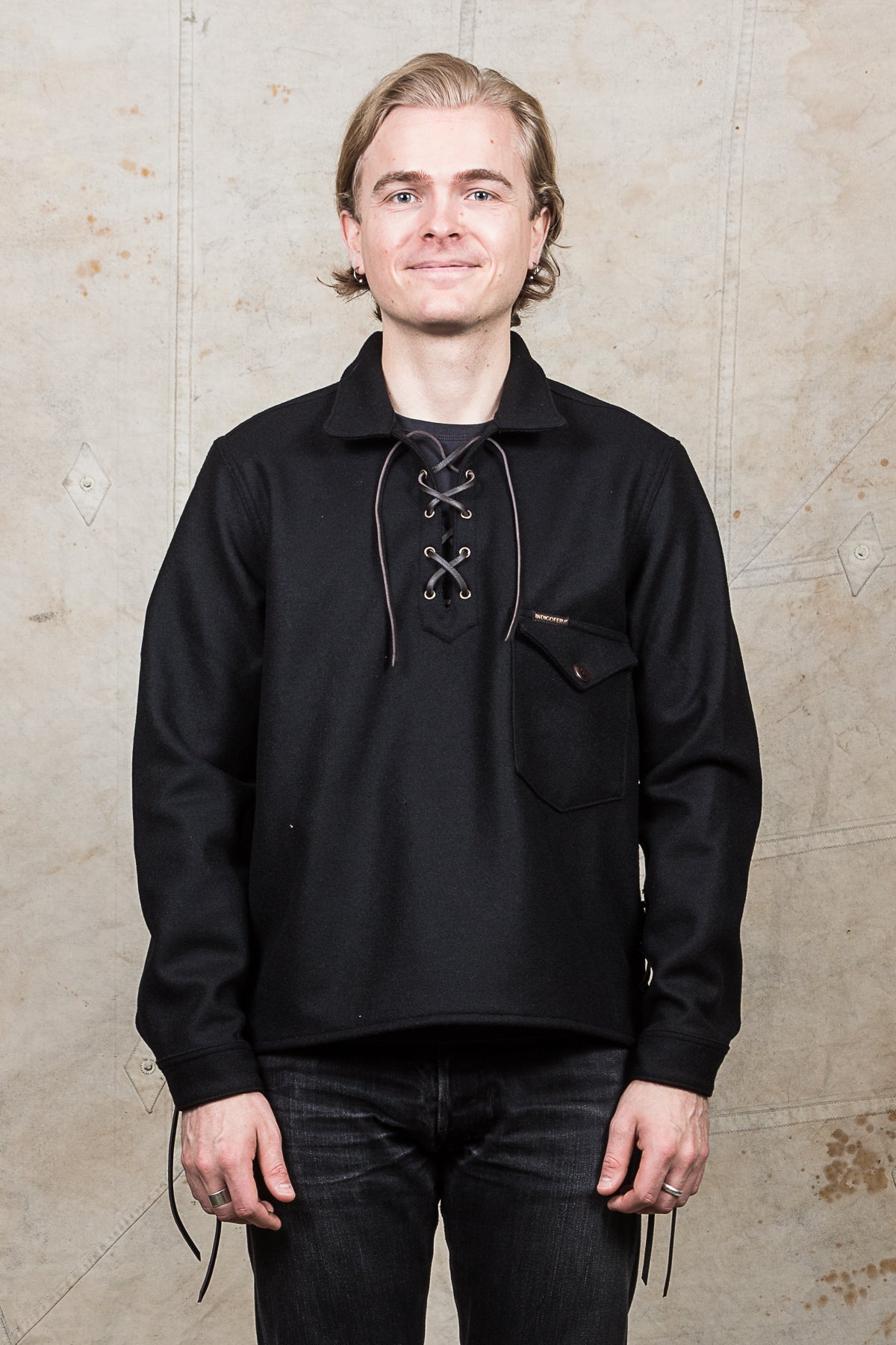 Indigofera Stubb Wool Jacket Black