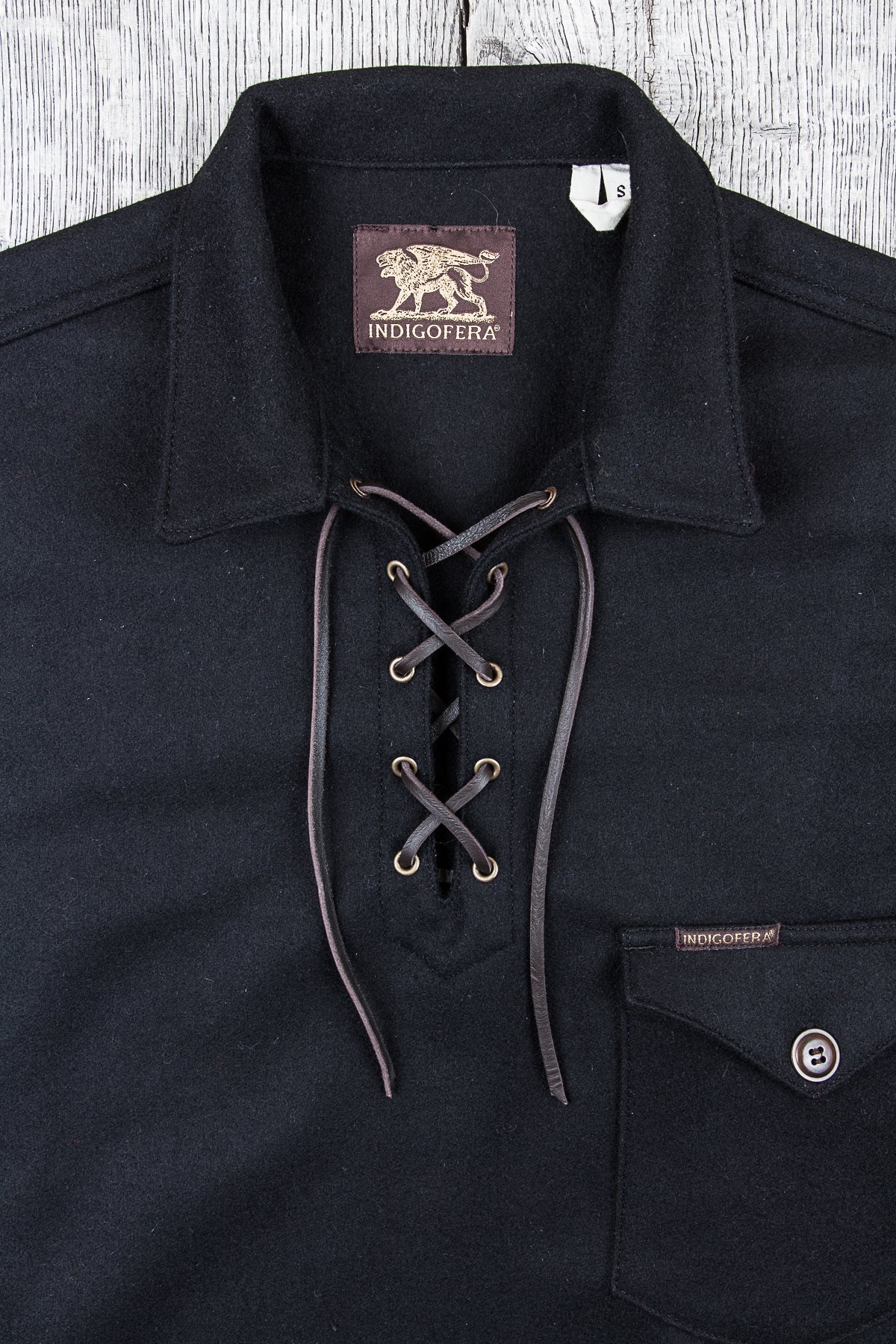 Indigofera Stubb Wool Jacket Black