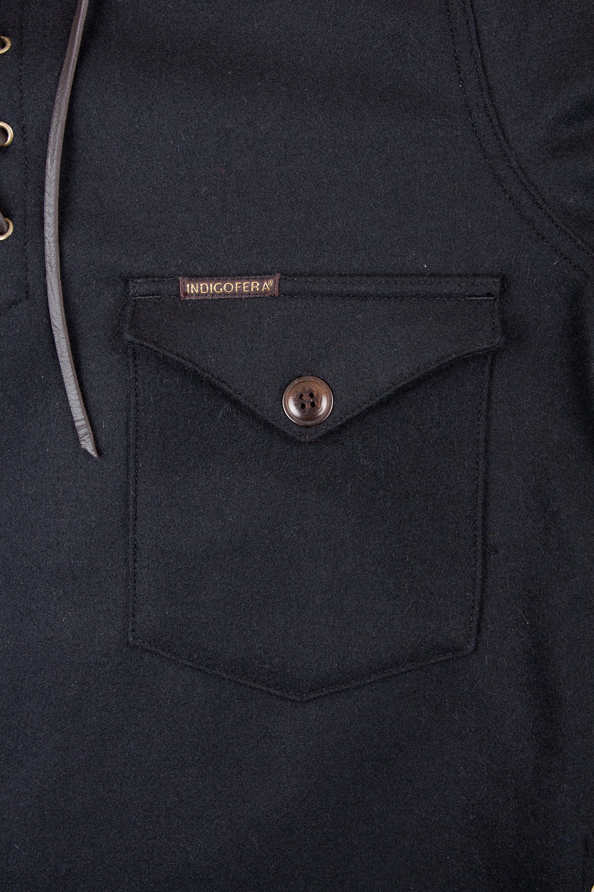 Indigofera Stubb Wool Jacket Black