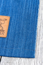 Indigofera Poncho Japanese Cotton / Wool Indigo / White Stripe