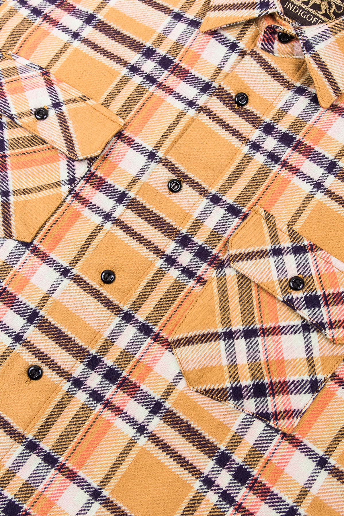 Indigofera Bryson Shirt Mustard/Navy/Pink
