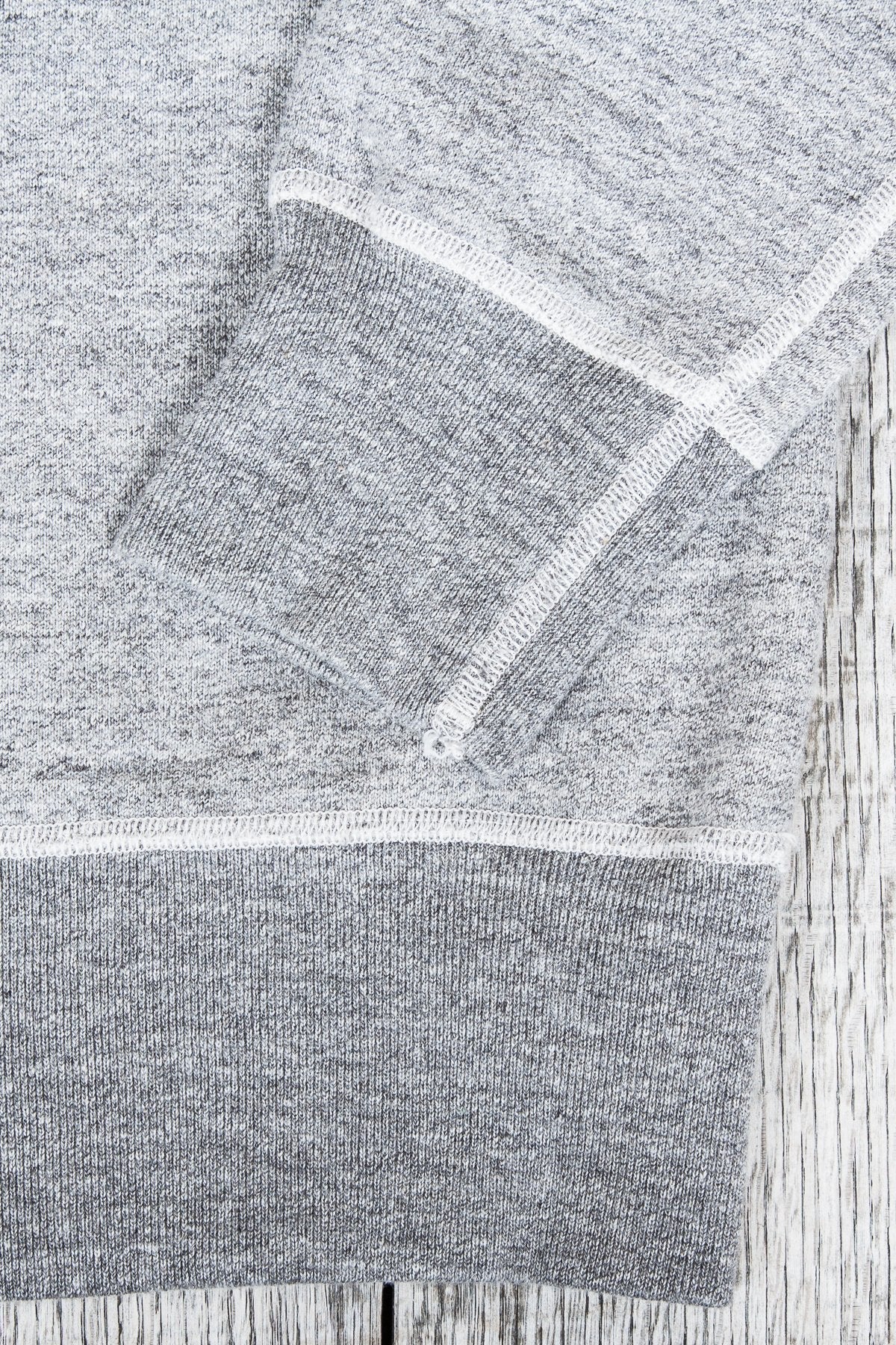 Buzz Rickson's Loopwheel Sweatshirt 4-Needle Grey BR65622