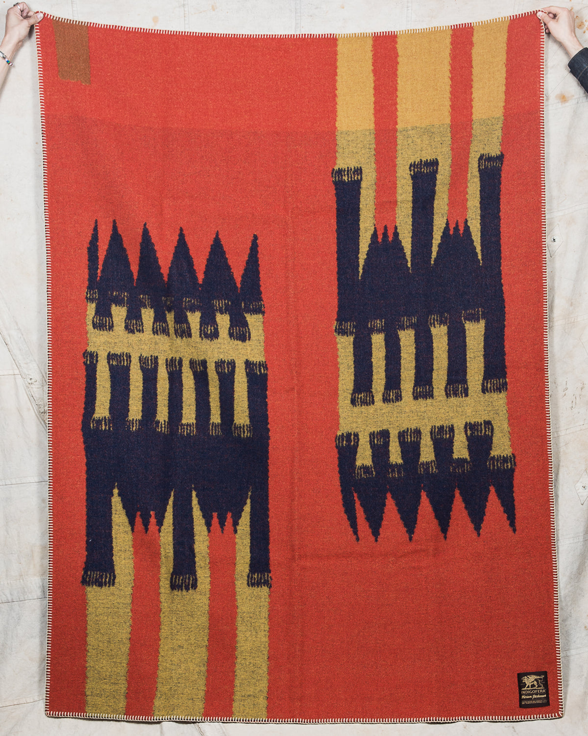 Miriam Parkman x Indigofera Treasure Trail Wool Blanket
