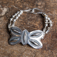 Larry Smith BR-0114 Butterfly Beads Silver Bracelet