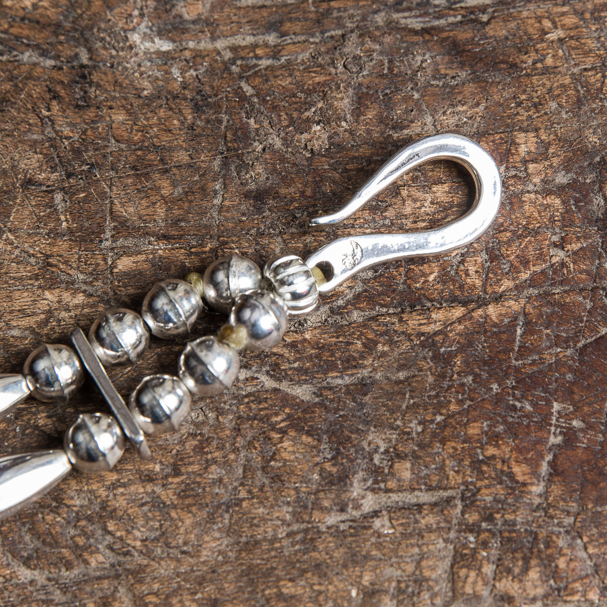 Larry Smith BR-0114 Butterfly Beads Silver Bracelet