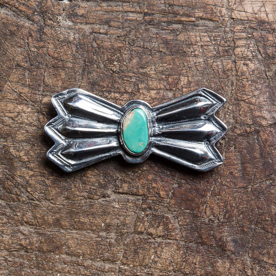 Larry Smith Lone Wolf Butterfly Turquoise Pin OT-P0037
