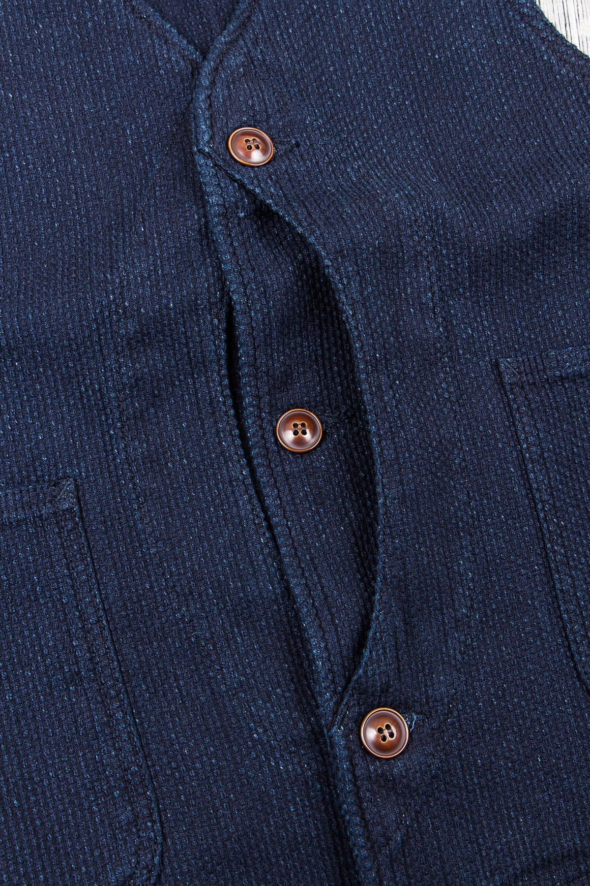 Japan Blue Sashiko Hunting Vest