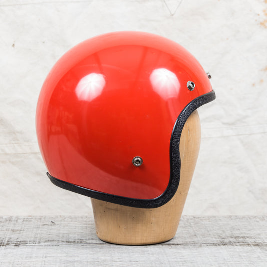 Vintage 1970s Buco Helmet Deep Orange