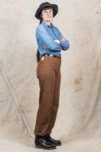 Buzz Rickson's Trousers Working Brown Denim