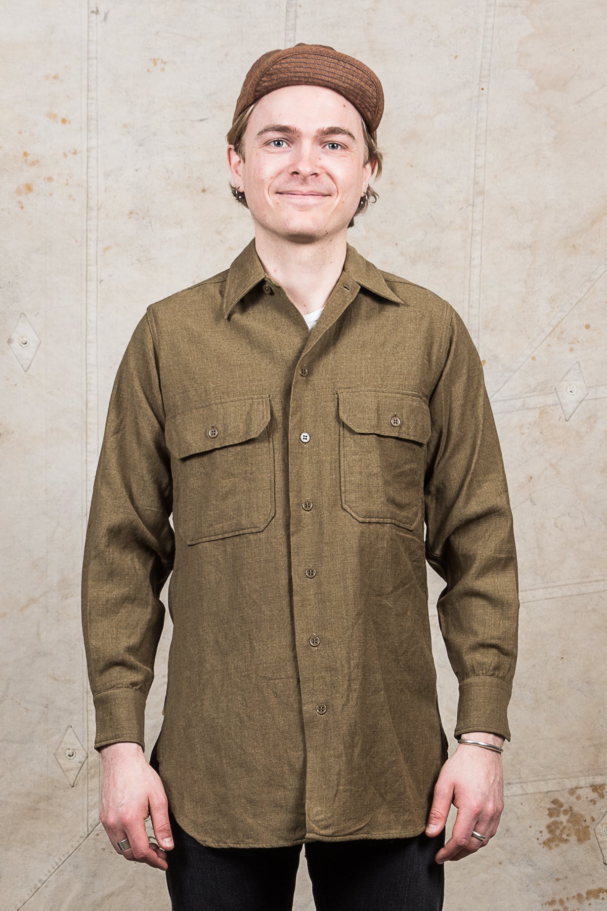 Vintage Original US Army M-37 Wool Shirt