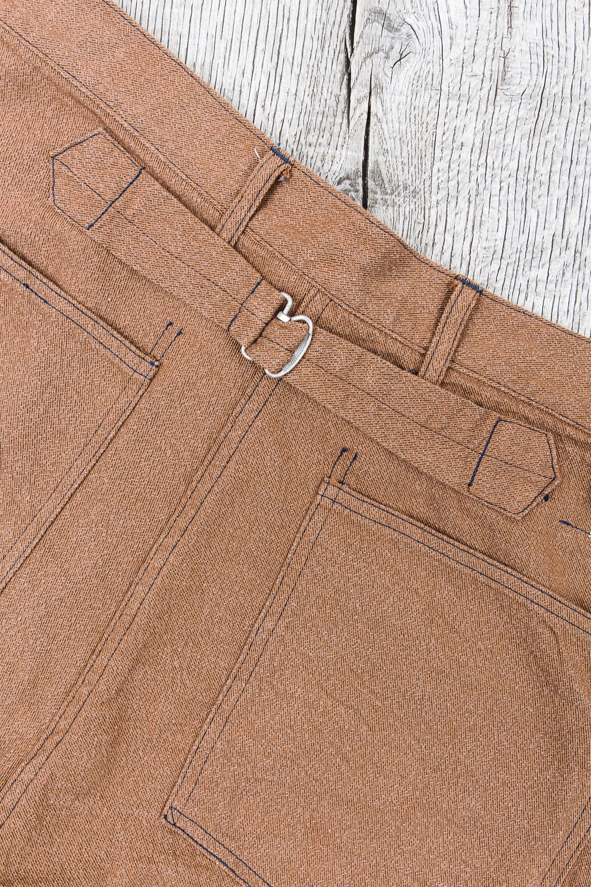 Buzz Rickson's Trousers Working Brown Denim