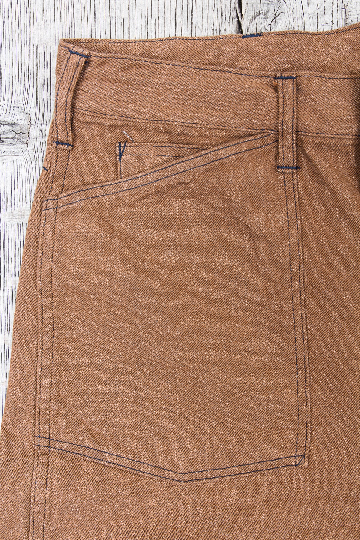 Buzz Rickson's Trousers Working Brown Denim