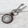 Larry Smith LT-0079 Riders Key Fob Silver Leaf